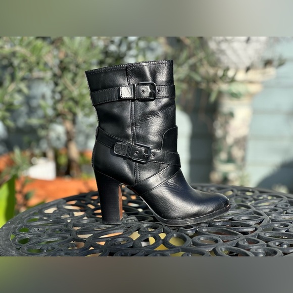Pour La Victoire — Roslin Buckled-Wrap Leather Boots - Picture 3 of 9